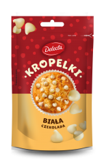 Kropelki biała czekolada 80g 