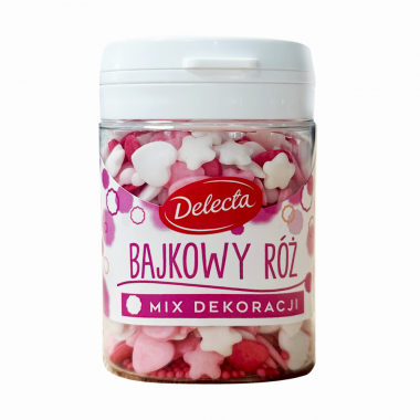  Dekoracje Bajkowy Róż 55 g - mix dekoracji