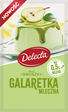 Galaretka mleczna o smaku gruszki