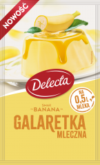 Galaretka mleczna o smaku banana